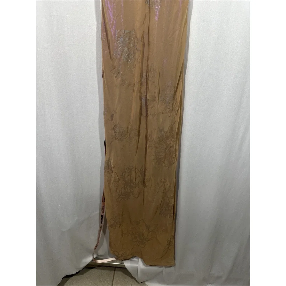 House of CB Taupe Satin Slip Maxi Dress - Picture 16 of 16